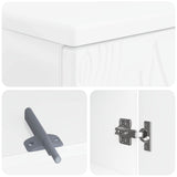 Bathroom Sink Cabinet DELFT White 59.5 x 31.5x 59 cm 897005