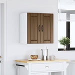 ZNTS Kitchen Wall Cabinet Lucca Brown Oak Engineered Wood 853824