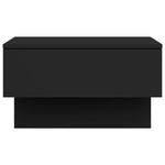 Wall-mounted Bedside Cabinets 2 pcs Black 810938