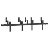 Sliding Door Hardware Kit 152,5 cm Steel Black 3295719