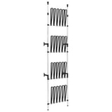 Telescopic Boot Rack with Rods Aluminium 321110