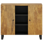 ZNTS Sideboard with 2 Doors 90x33x75 cm Solid Wood Mango 352928