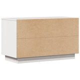 TV Cabinet White 74x35x44 cm Solid Wood Pine 814335