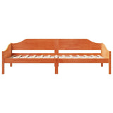 Bed Frame without Mattress Wax Brown 80x200 cm Solid Wood Pine 850913