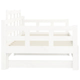 Pull-out Day Bed without Mattress White 2x cm 820343