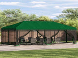 6 x 3 m Green Polyester and Steel 190 3375986