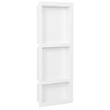 ZNTS Shower Niche with 3 Compartments Matt White 41x99x9 cm 151399