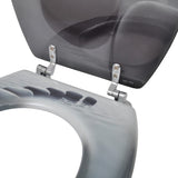 Toilet Seats with Lids 2 pcs MDF Stones 275910