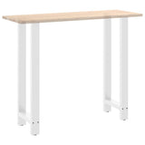Bar Table Legs White 2 pcs 50x cm Steel 4013353
