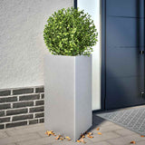 Garden Planter Triangular 50x43x75 cm Galvanized Steel 851181