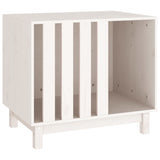 Dog House White 70x50x62 cm Solid Wood Pine 822482