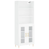 Highboard White 69.5x34x180 cm Engineered Wood 3189301