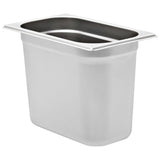 Gastronorm Containers 4 pcs GN 1/4 200 mm Stainless Steel 50904