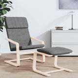 Relaxing Chair Dark Grey Fabric 351052