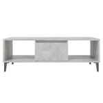 ZNTS Coffee Table Concrete Grey 103.5x60x35 cm Engineered Wood 806026