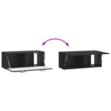Wall-Mounted TV Cabinet Black 78.5 x 31 x 30 cm Engineered Wood 899396