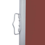 Retractable Side Awning Brown 120x1000 cm 48481