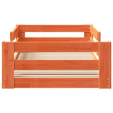 Bed Frame without Mattress Wax Brown 80x200 cm Solid Wood Pine 855680
