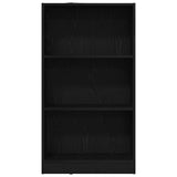 Bookcase Black Oak 60x24x109 cm Engineered Wood 862455