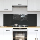Kitchen Backsplash 2 pcs Dark Grey 70 x 50 cm Tempered Glass 3415459