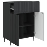 Sideboard with Drawer Black 66 x 34.5 x 92 cm Engineered Wood 894406