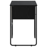 Desk with Storage Black Oak 100 x 50 x 75 cm 8008002