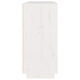 Sideboard White 110x34x75 cm Solid Wood Pine 814330