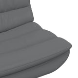 Swivel Chair Grey 63 x 75 x 76 cm PU 42007341