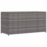 Garden Storage Box Grey 120x50x60 cm Poly Rattan 46460