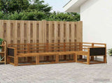 Outdoor Sofa Set 5 pcs Natural Solid Acacia Wood 3385200