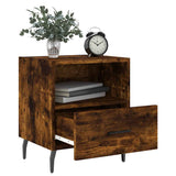 Bedside Cabinets 2 pcs Smoked Oak 40x35x47.5 cm Engineered Wood 827479