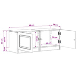 TV Cabinet Smoked Oak Engineered Wood 897780