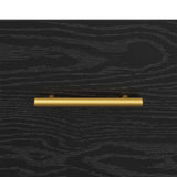 Bedside Cabinet Black Oak 40 x 40 x 66 cm Engineered Wood 882109