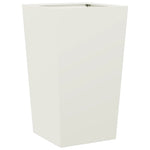 ZNTS Garden Planter White 45x45x75 cm Steel 851096