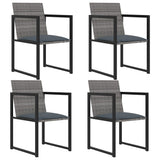 Outdoor Dining Set Grey 317184