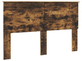 Storage Bed with Drawer Smoked Oak 120 x 200 cm Engineered Wood 3409577