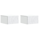 Wall-Mounted Bedside Cabinet 2 pcs White 49 x 34.5 x 20 cm 898786