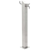 45453 Garden Water Column Stainless Steel Square 95 cm