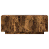 TV Cabinet Smoked Oak 100x35x40 cm Engineered Wood 815717