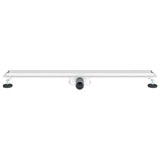 2 in 1 Shower Drain Silver 100 cm Stainless Steel 304 42015942