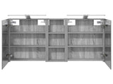 Bathroom Cabinet Set 3 pcs 100 x 10.5 x 60.5 cm Engineered wood 3403709