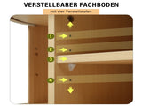 TV Stand with 2 Drawer 2 Sliding Doors 2-Tier Storage Shelf,Oval TV Cabinet Storage Sideboard with N605P339343E