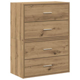 Cabinets with 2 Drawers 2 pcs Artisan Oak 60x31x40 cm Engineered Wood 858838