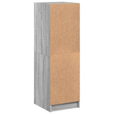 Highboard with Glass Doors Grey Sonoma 35x37x109 cm 836390
