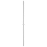 Interior Door 76x201.5 cm White Matt Glass and Aluminium 350576