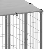 Dog Kennel Silver 30.25 m Steel 3082236