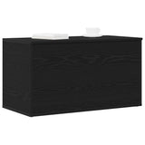 Storage Box Black Oak 84 x 42 x 46 cm Engineered Wood 862633