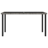 Outdoor Dining Set Grey and black 3100403