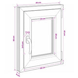 Basement Window Internal Colour White RISOR 45x 50 cm 42047886