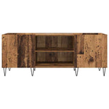 Record Cabinet with Shelf with Door Old Wood 121 x 38 x 48 cm 881789